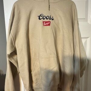 Beige coors hoodie